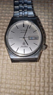 Seiko SilverWave 8229-7040 Quarzuhr Tag Datum neue Batterie aus Japan
