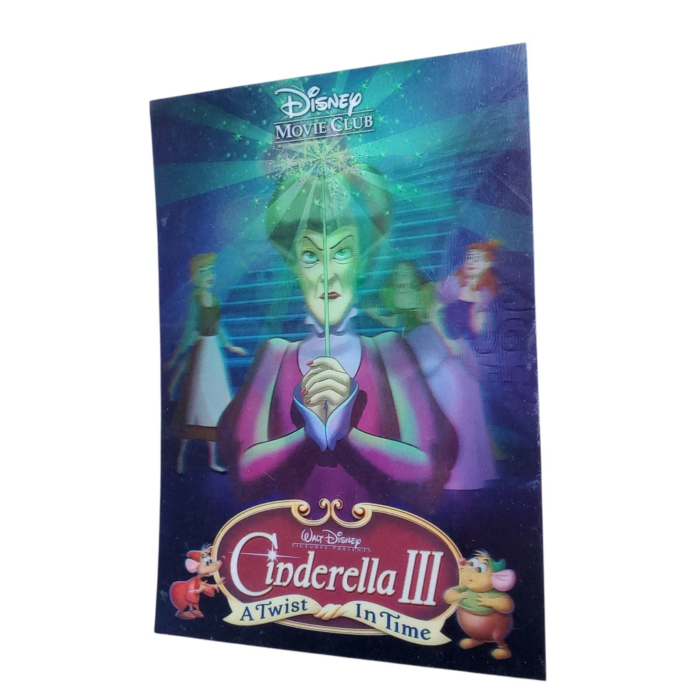 Tarjeta Lenticular Disney's CENICIENTA III, 3-D Disney Movie Club Madrastra Malvada Foto 3 de 4