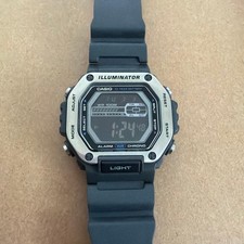 CASIO MWD-110H-8B Digital Watch Rare Collectible Dual Time Stopwatch