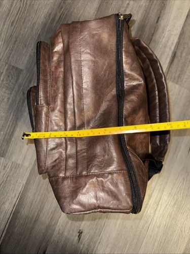 Totes Sport Vintage braun Leder Rucksack Handarbeit - Bild 12 von 18