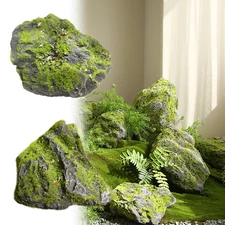 Artificial Moss Rock Diorama Stone Landscape Rock