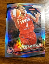 2025 Panini Prizm WNBA #35 Kelsey Mitchell Silver Prizm Indiana Fever