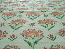 Ballard Designs "Dudley Rose" Multi-Purpose Linen Blend 2 pieces 4.5 Yards UK