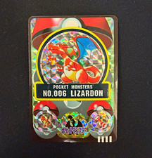 BANDAI Pocket Monsters 1997 No.006 Lizardon (Charizard) Holo Japanese Sealdass