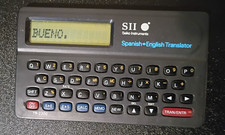 Seiko Instruments SII Spanish - English Translator Handheld Device