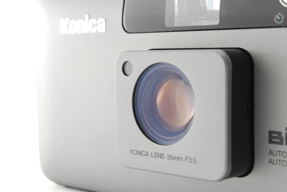 [CASI COMO NUEVA con caja] Cámara fotográfica Konica Big Mini BM-201 gris 35 mm de JAPÓN Foto 4 de 4