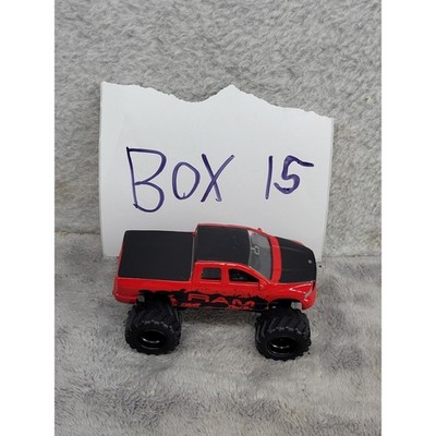 Jada Toys Just Trucks 2003 Dodge Ram 1500 1/64 Scale Red Black Monster Truck