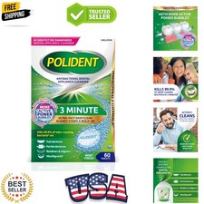 Fast and Effective Antibacterial Dental Cleaner Tablets   60 Count for Freshness