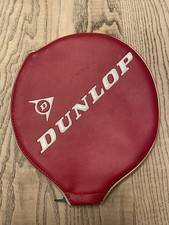 Genuine Dunlop Vintage Squash Racket Cover in Red Maxply Fort Great Condition
