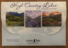 20 Leanin Tree Greeting Box Cards Set HIGH COUNRTY LAKES, John Fielder,Mountains
