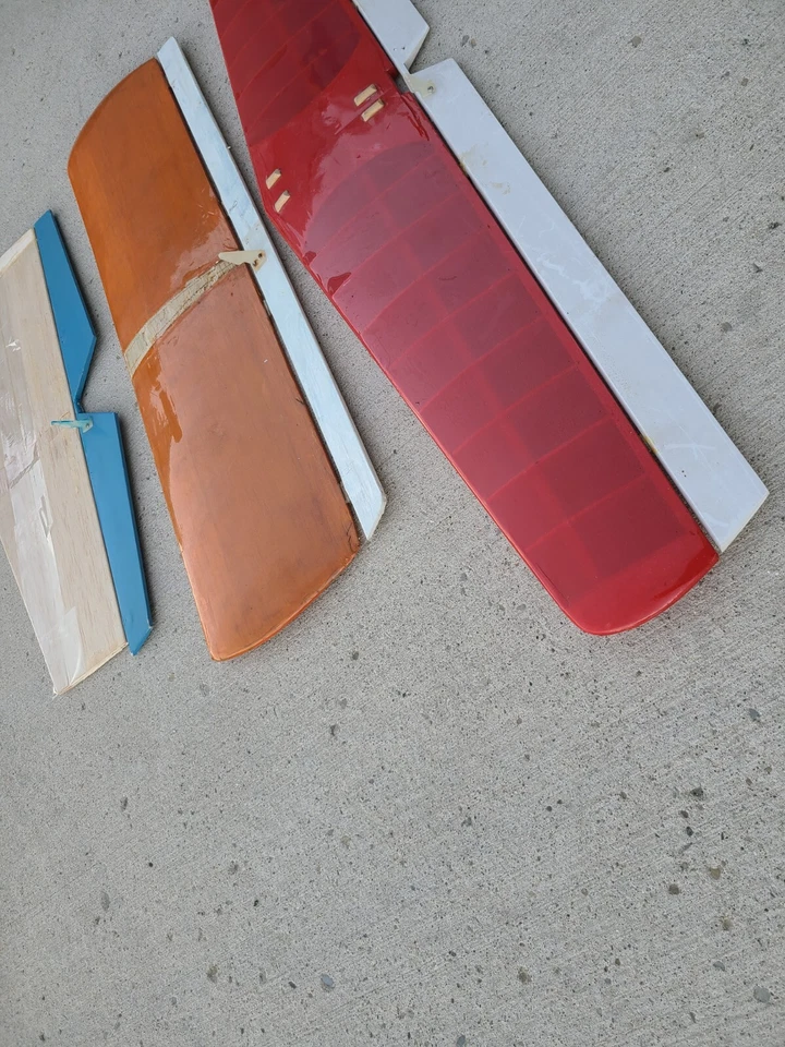 VINTAGE RC MODEL AIRPLANE ASSEMBLED ELEVATOR MIXED LOT OF 3 - Image 2 of 4