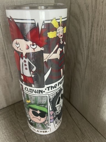 Grafik dünner Becher - Rugrats ziemlich seltsamer Schwammbob - 20oz Tasse/Becher mit Strohhalm - Bild 3 von 4