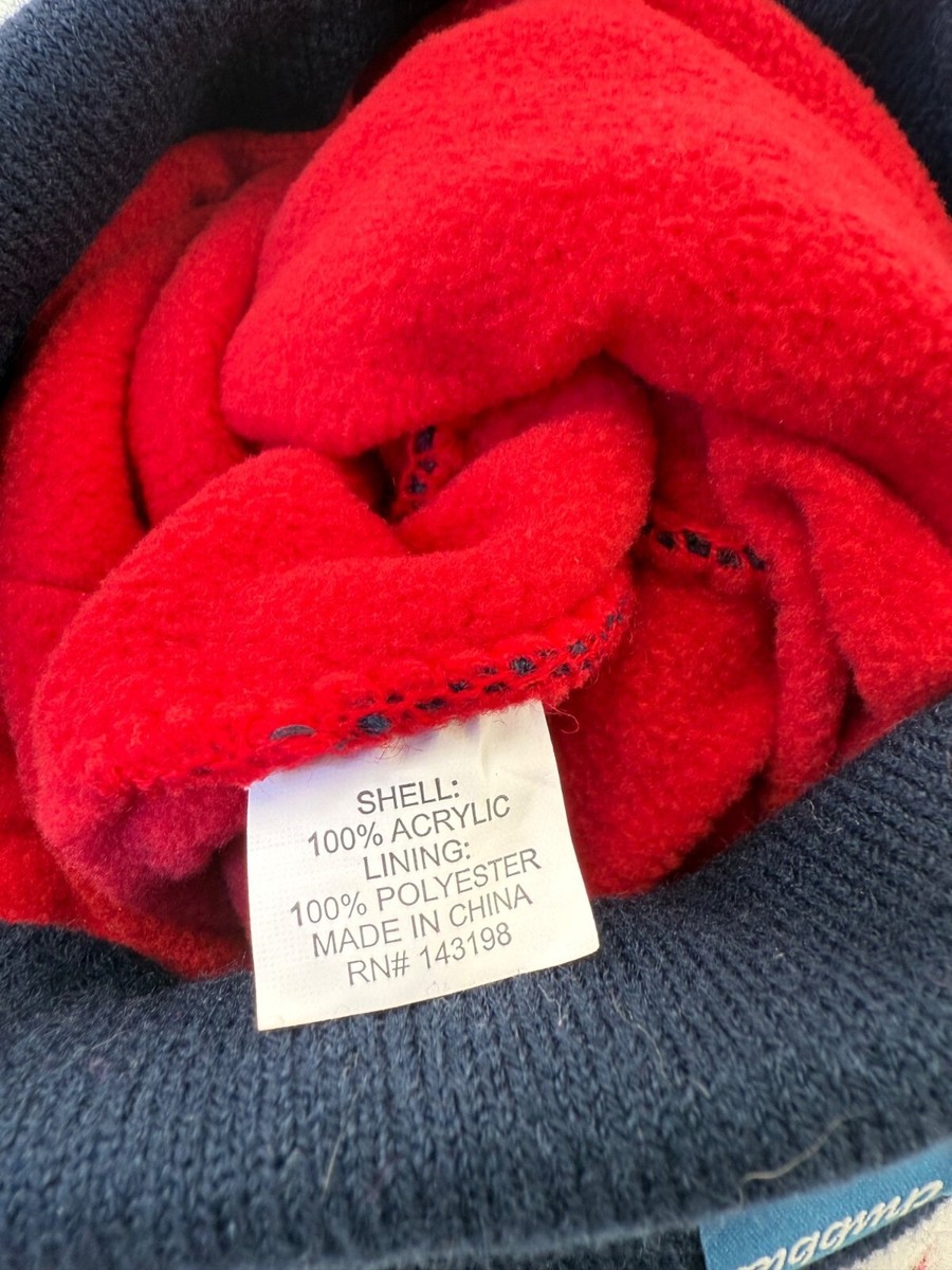 フォト Chubbies Weekend Pom Pom Beanie Hat Unisex Fleece Lined Blue and