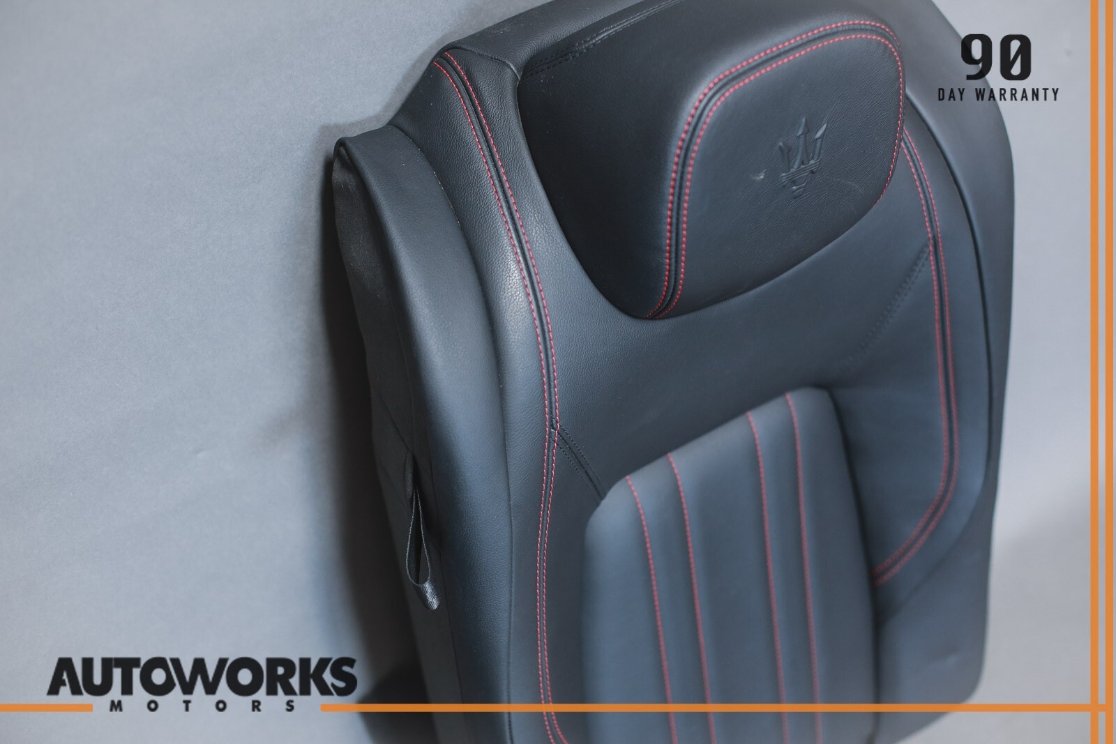 14-17 Maserati Ghibli M157 Rear Right Passenger Top Upper Seat Cushion Black OEM