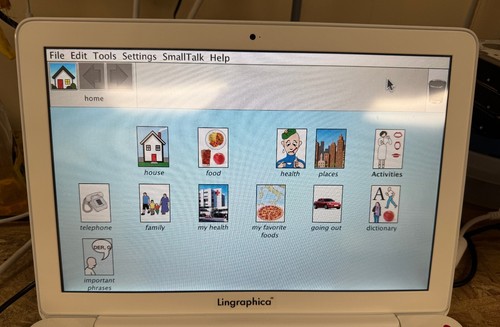 Lingraphica Model LG-6000 Touchscreen MacBook Unibody for Aphasia w/Case - Picture 2 of 7