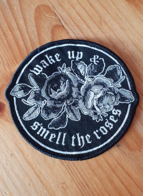 Patch Aufnäher Roses Gothic Emo Kutte Tattoo Vegan RAR!