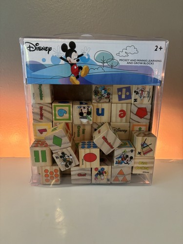 Disney Mickey und Minnie lernen und wachsen Holzblöcke, 40 Stück Alter 2+