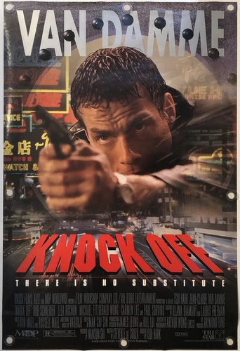 KNOCK OFF Original One Sheet Movie Poster - 1998 - VAN DAMME - NEAR MINT!
