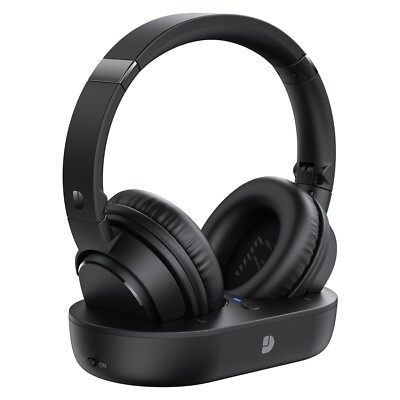 DYTOLE Wireless Headphones for Seniors, Multi-function Transmitter Charging B...