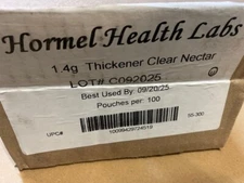 Hormel Health Labs 1.4g Thickener Clear Nectar, 100 Packets, EXP 09/2025