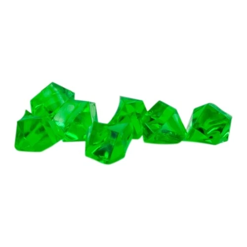 Gemstone - Building Board - Emerald - Plastic - Green - Approx. 13 MM :
