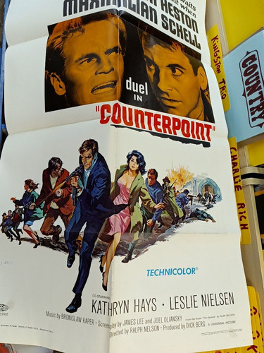 "Counterpoint" 1968 Vintage Poster - Charlton Heston, Maximilian Schell
