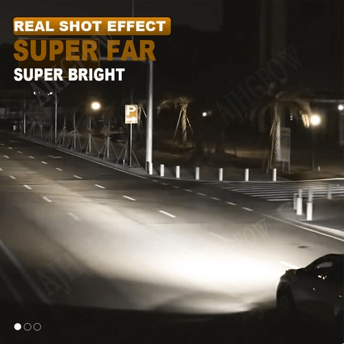 9005 LED Headlight Super Bright Bulbs Kit 6500K White 10000LM High Beam NEW - Foto 7 di 12