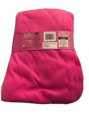 LOL SUPRISE, 2 Pc Flannel Pajama Set, Flame Resistant, Girls Size 6/6X, NEW - Picture 6 of 6