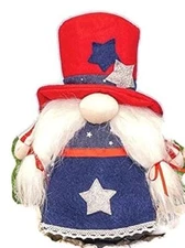 Uncle Sam Patriotic Gnome - Girl 12 Inches
