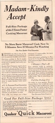 1932 Quacker Quick Macaroni Ready In 5 Minutes Vintage Print Ad -  A