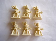 #D583 Dungeons and Dragons Boardgame Parker 2003 Spares - Skeleton figures x 6