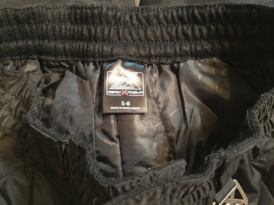 Big Boys ZEROXPOSUR Ski-Snow Pants Size 8/S-8 Black Snap/Zipper Closure - Image 4 of 4