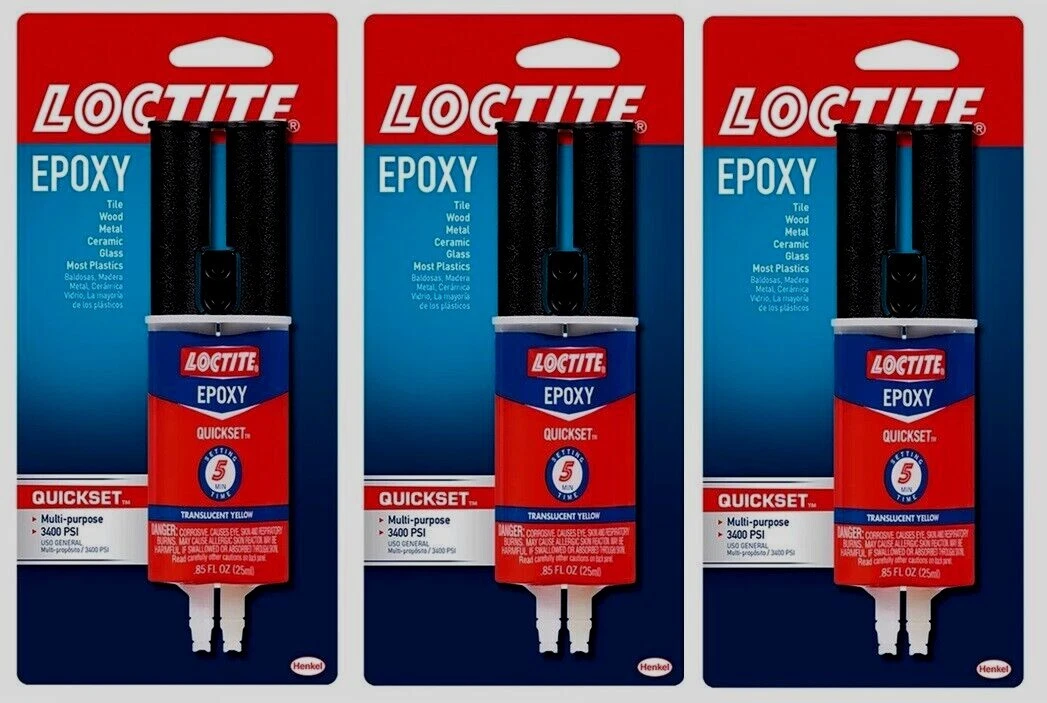 Loctite Quick Set Minute Epoxy Yellow Syringe (each)