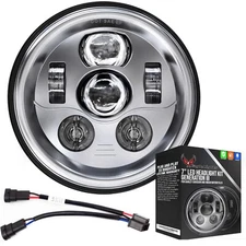 Eagle Lights Chrome 7" Gen 3 LED Headlight 14 - 23 Harley Road King Street Glide