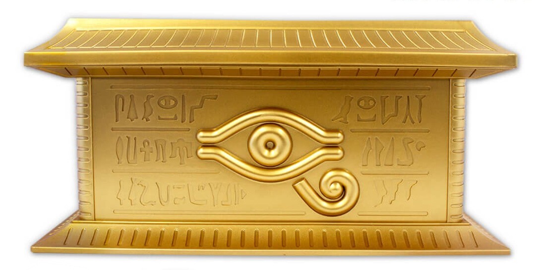 Yu-Gi-Oh! Duel Monsters The Golden Chest Storage tissue Box Japan