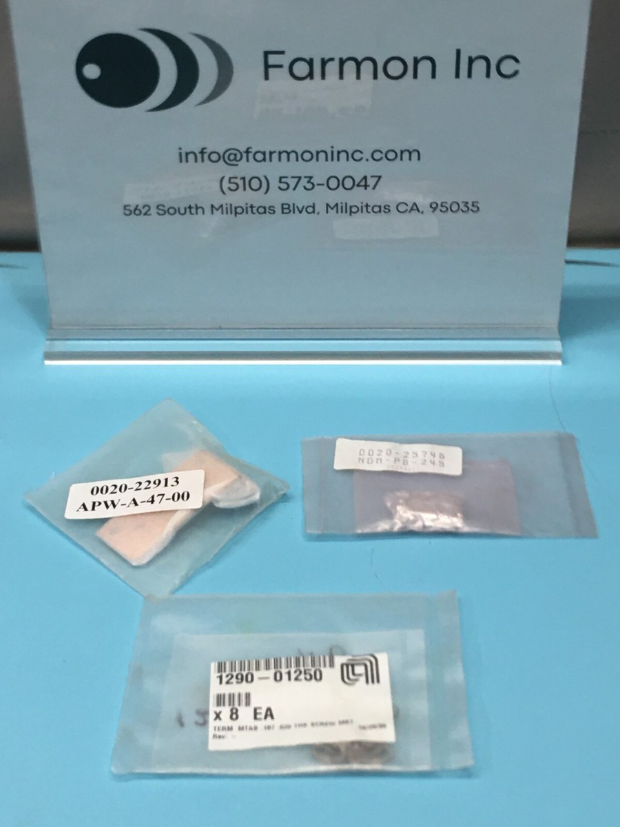 AMAT 0020-25746 PAD 8 ZX HEATER DC BIAS + 8 1290-01250 TERM MTAB