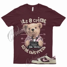 CRIME T Shirt to Match Dunk Low Valentines Day Pale Ivory Medium Soft Pink Night