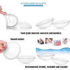 2 Stilleinlagen Aus Silikon - Milchauffangschalen Mit Deckel Gegen Auslaufen