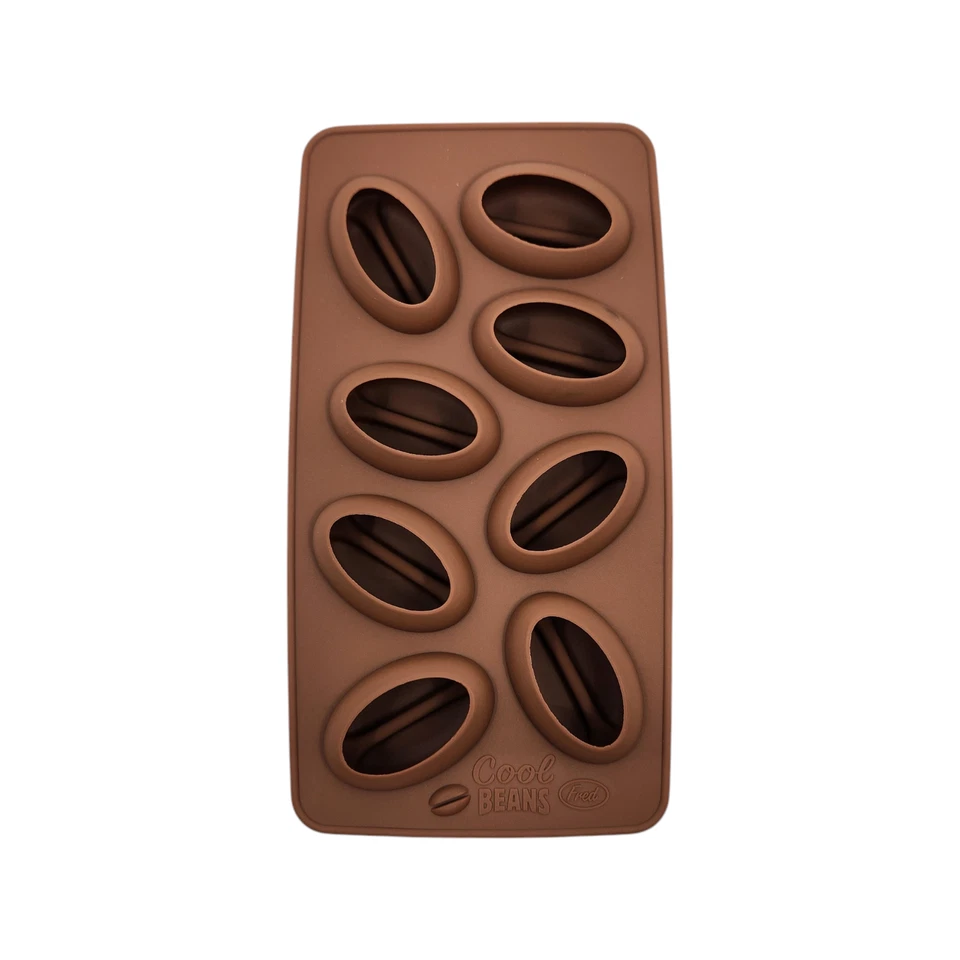Fred: Cool Beans Coffee Bean Shaped Silicone Ice Cube Tray NEW In Box Food Safe - Image 3 of 4