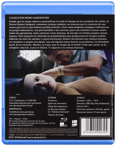 La Piel que Habito Blu-ray Pedro Almodóvar Antonio Banderas (25 Enero 2013 des - Imagen 2 de 2