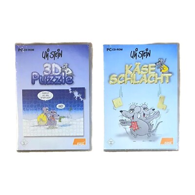 Neu Uli Stein Pc Spiele 3D Puzzle & Käseschlacht Sammlerstücke Rarität