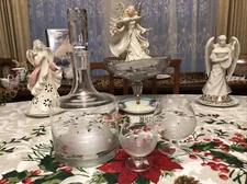 Vintage Toscany Etched Glass Clipper Ship Decanter His And Hers Snifters