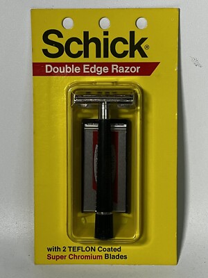 Vintage NOS Schick Double Edge Razor W/2 Teflon Coated Super