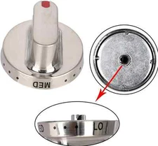 5 Gas Range Burner Knob Kit Samsung NX58H5600SS NX583GOVBSR FX710BGS Stove Oven