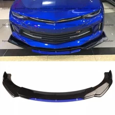For Chevrolet Camaro Front Bumper Lip Spoiler Splitter Gloss Black Blue