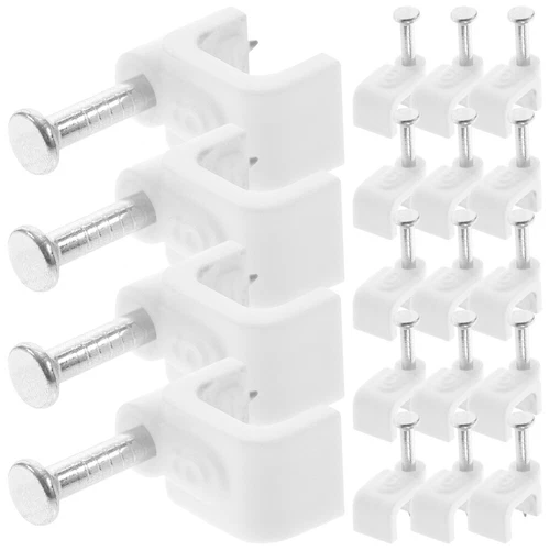  500 Pcs Wire Clamping Buckle Management Clips Electrical Staples for Wiring