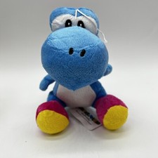 Super Mario Bros Blue Yoshi Plush 6  Japanese Stuffed Animal New W Tags Rare