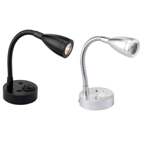 LED RV Light Flexible Pipe Jewelry Spotlight Bedroom Reading Lamp Switch DC 12V - Picture 1 of 14