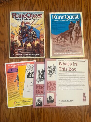 RuneQuest Players' Box by Avalon Hill 1984 NM+ Condition! No Dice - Picture 3 of 9