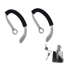 2 pcs Medium Earhook w/ Sleeve Cover for Plantronics SAVI CS540 W740 W745 W440